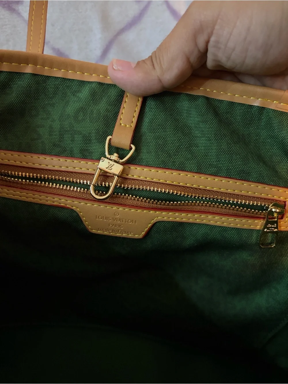 Green Graffiti Canvas Tote Bag